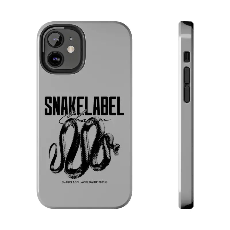 Snake Tough Phone Cases with 2 - Layer Protection & Wireless Charging Compatibility snake - label