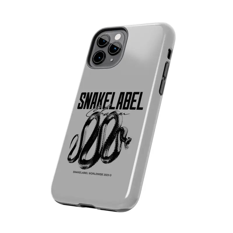 Snake Tough Phone Cases with 2 - Layer Protection & Wireless Charging Compatibility snake - label