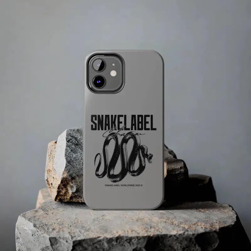 Snake Tough Phone Cases with 2 - Layer Protection & Wireless Charging Compatibility snake - label