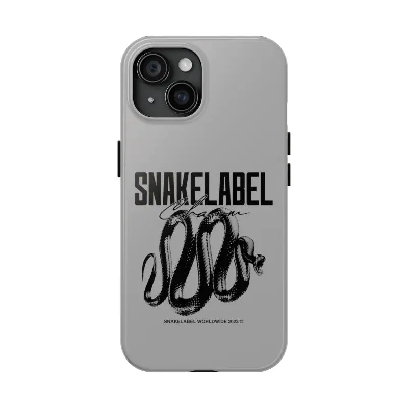 Snake Tough Phone Cases with 2 - Layer Protection & Wireless Charging Compatibility snake - label