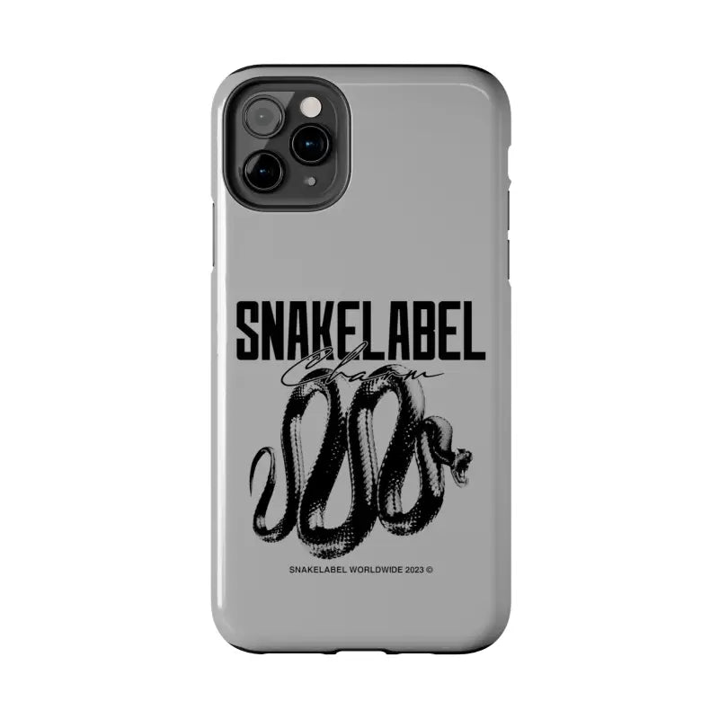Snake Tough Phone Cases with 2 - Layer Protection & Wireless Charging Compatibility snake - label