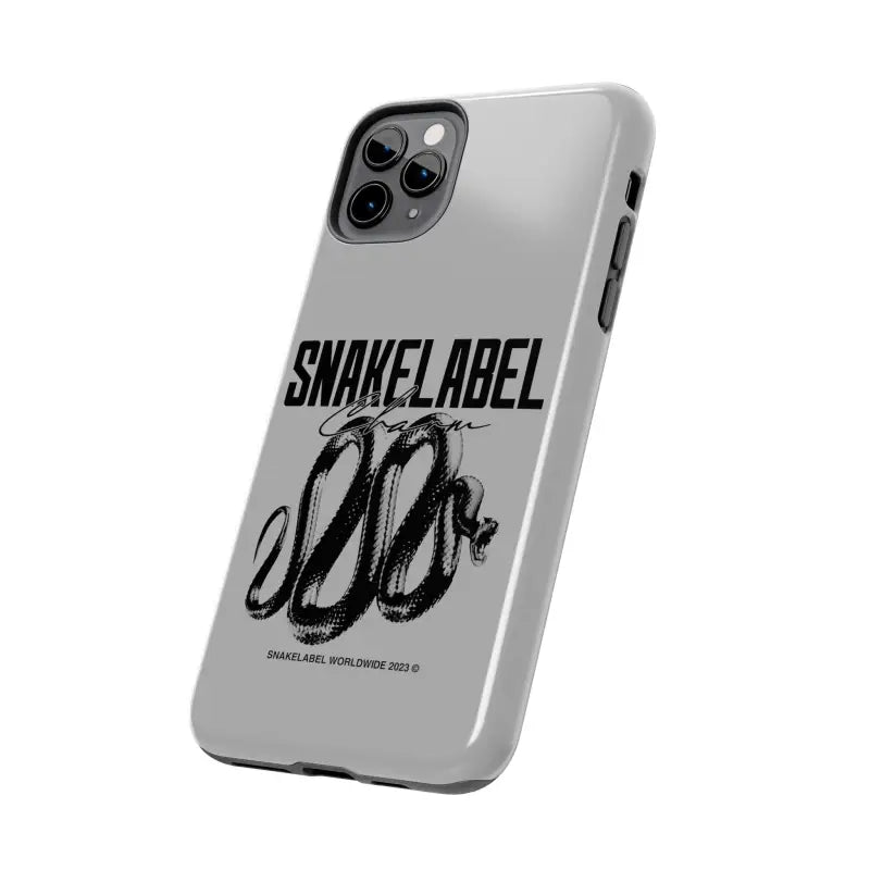 Snake Tough Phone Cases with 2 - Layer Protection & Wireless Charging Compatibility snake - label