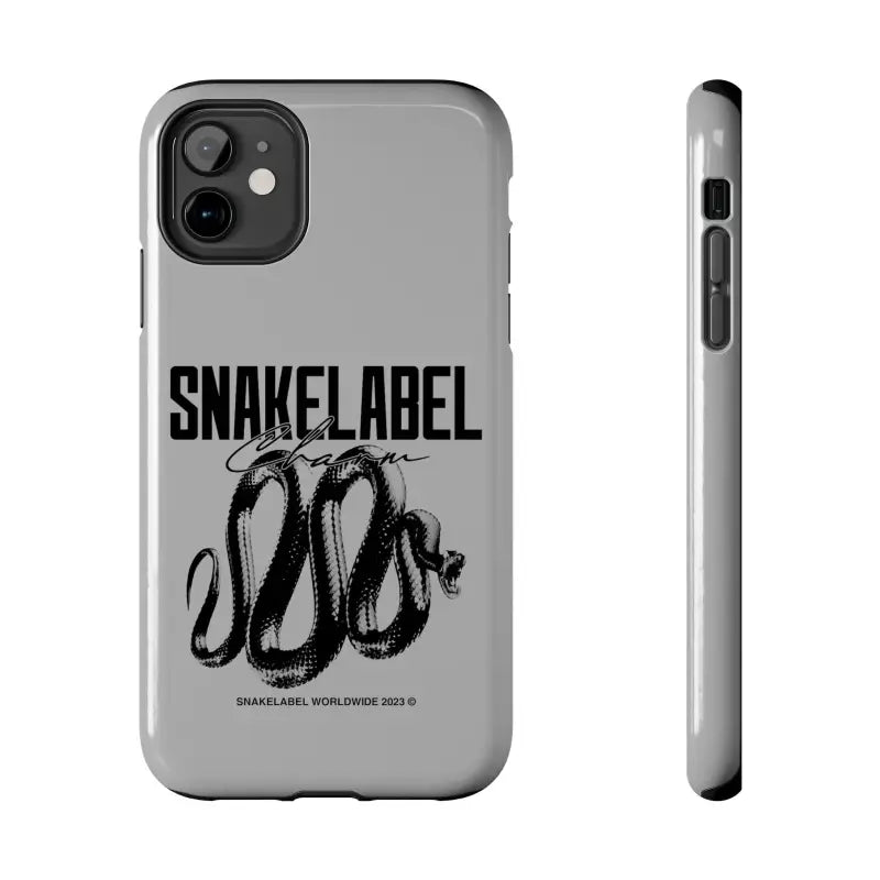 Snake Tough Phone Cases with 2 - Layer Protection & Wireless Charging Compatibility snake - label