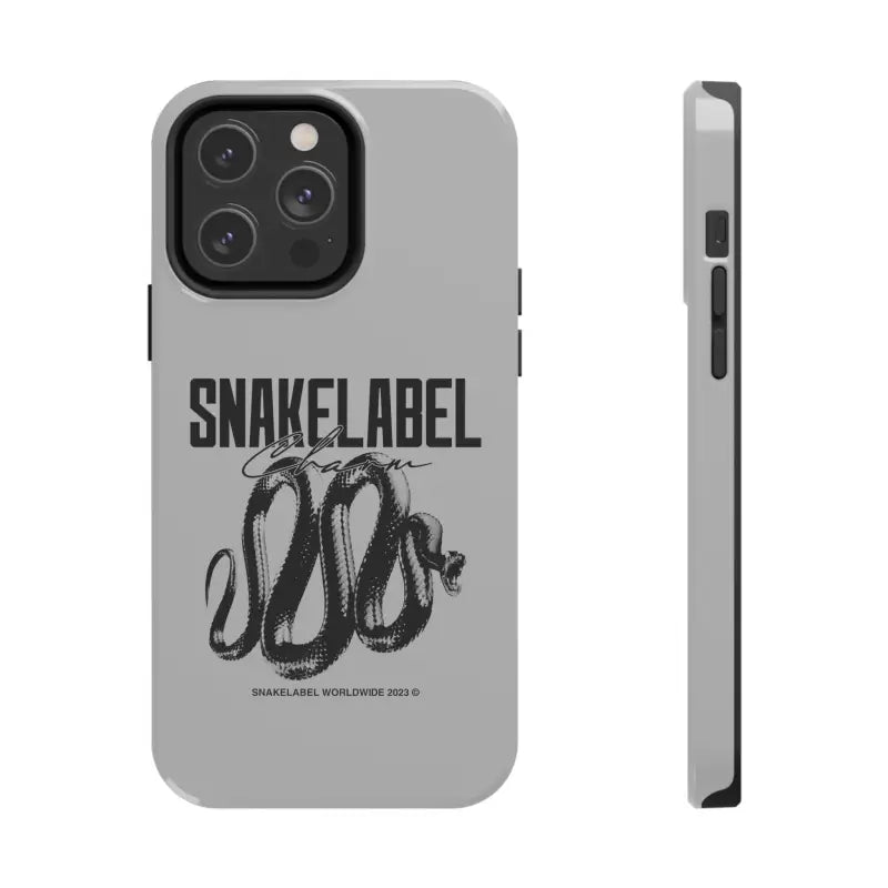 Snake Tough Phone Cases with 2 - Layer Protection & Wireless Charging Compatibility snake - label