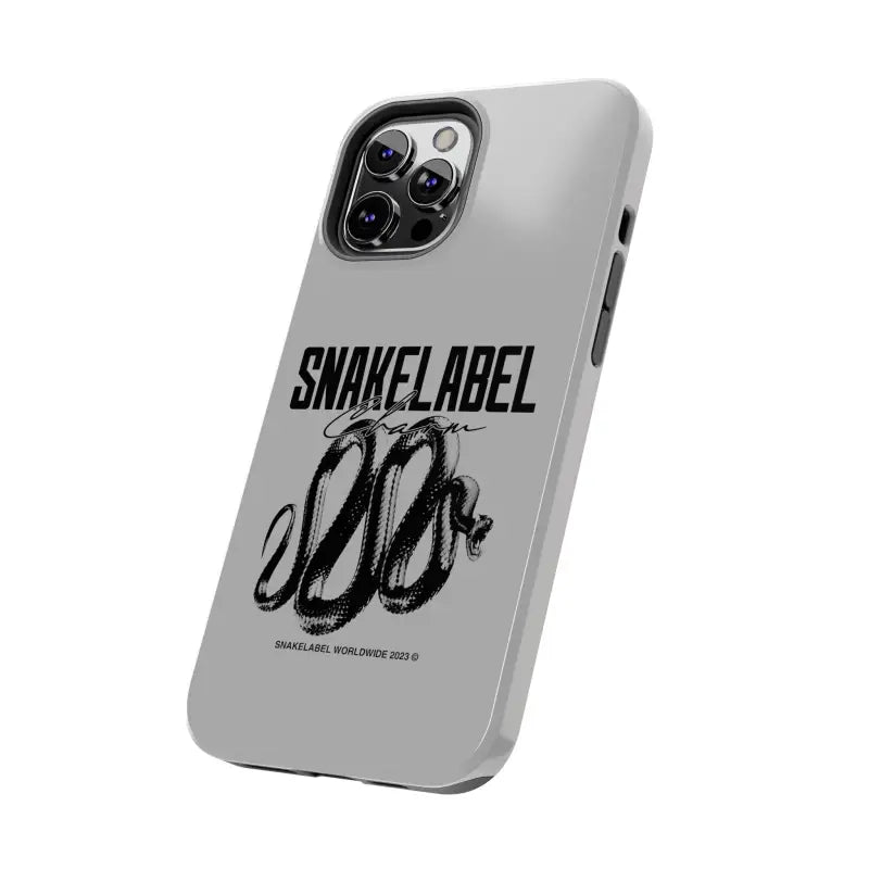 Snake Tough Phone Cases with 2 - Layer Protection & Wireless Charging Compatibility snake - label