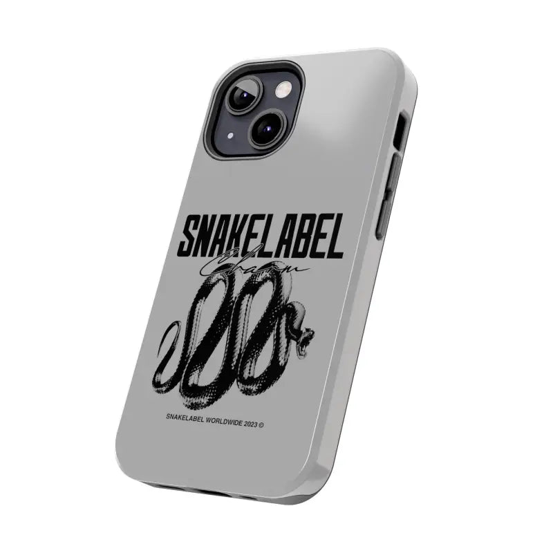 Snake Tough Phone Cases with 2 - Layer Protection & Wireless Charging Compatibility snake - label
