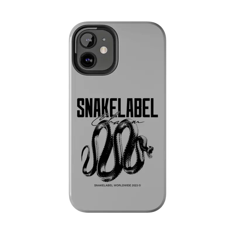Snake Tough Phone Cases with 2 - Layer Protection & Wireless Charging Compatibility snake - label
