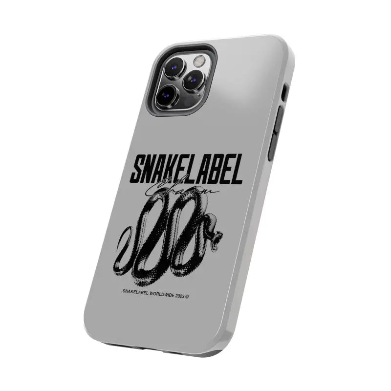 Snake Tough Phone Cases with 2 - Layer Protection & Wireless Charging Compatibility snake - label