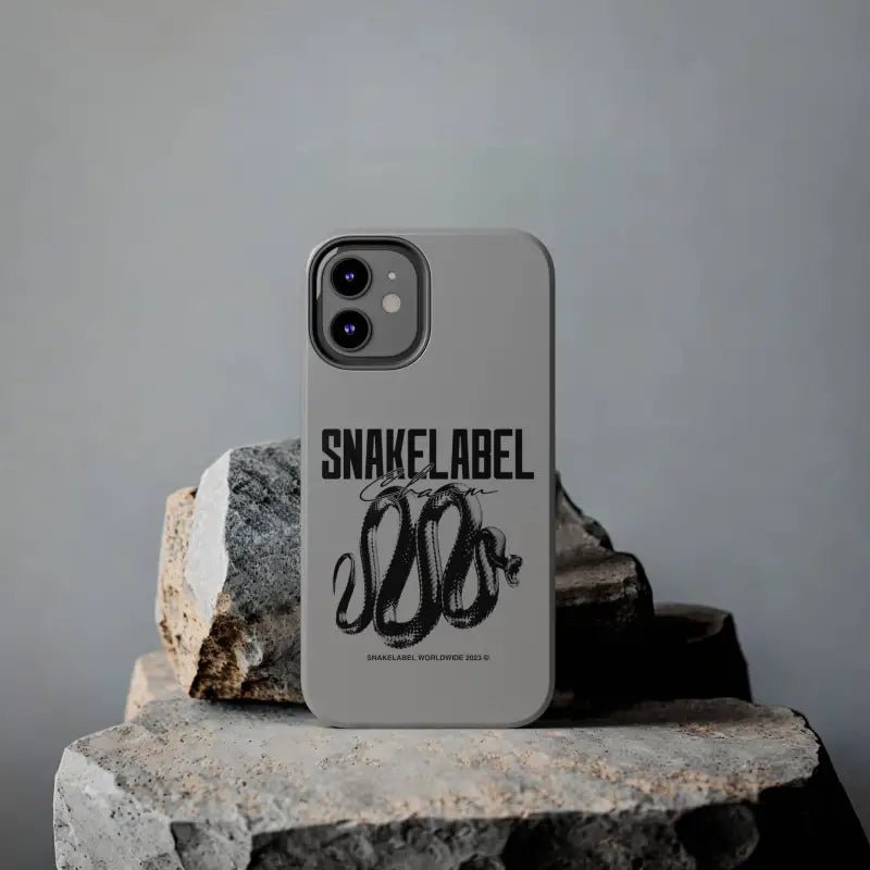 Snake Tough Phone Cases with 2 - Layer Protection & Wireless Charging Compatibility snake - label