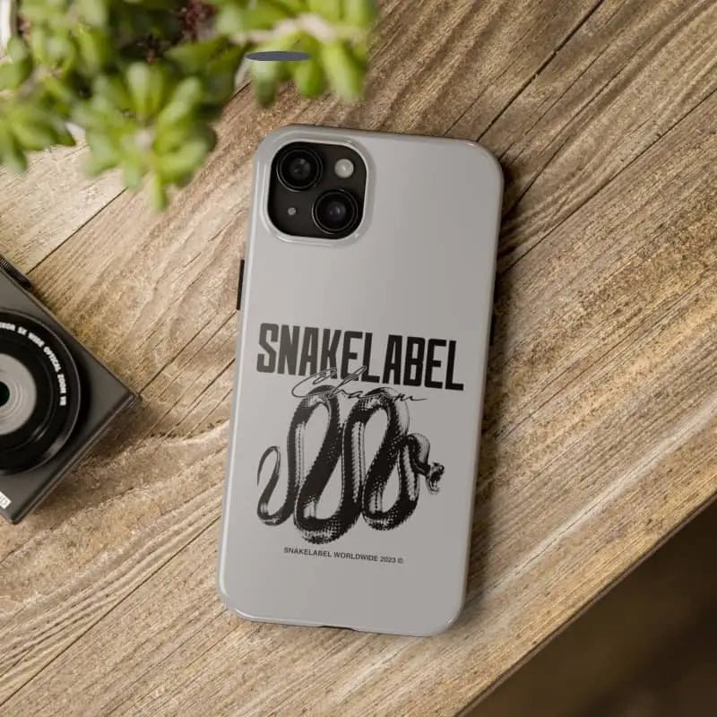 Snake Tough Phone Cases with 2 - Layer Protection & Wireless Charging Compatibility snake - label