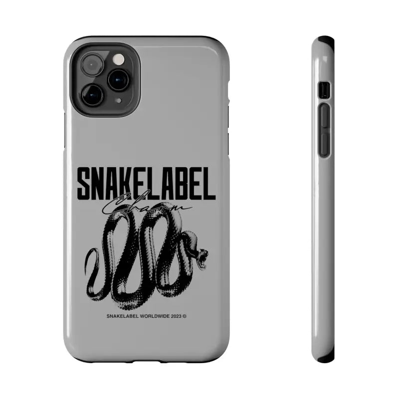 Snake Tough Phone Cases with 2 - Layer Protection & Wireless Charging Compatibility snake - label