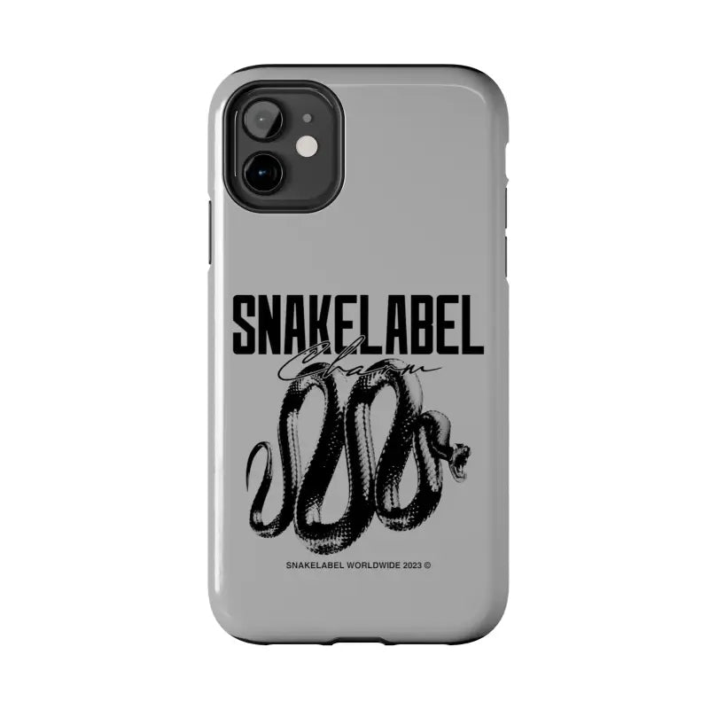Snake Tough Phone Cases with 2 - Layer Protection & Wireless Charging Compatibility snake - label
