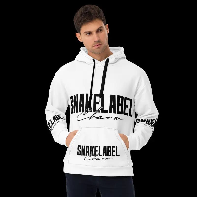 Snake Unisex Hoodie: Cozy Sustainable Pullover with Vibrant Design snake - label