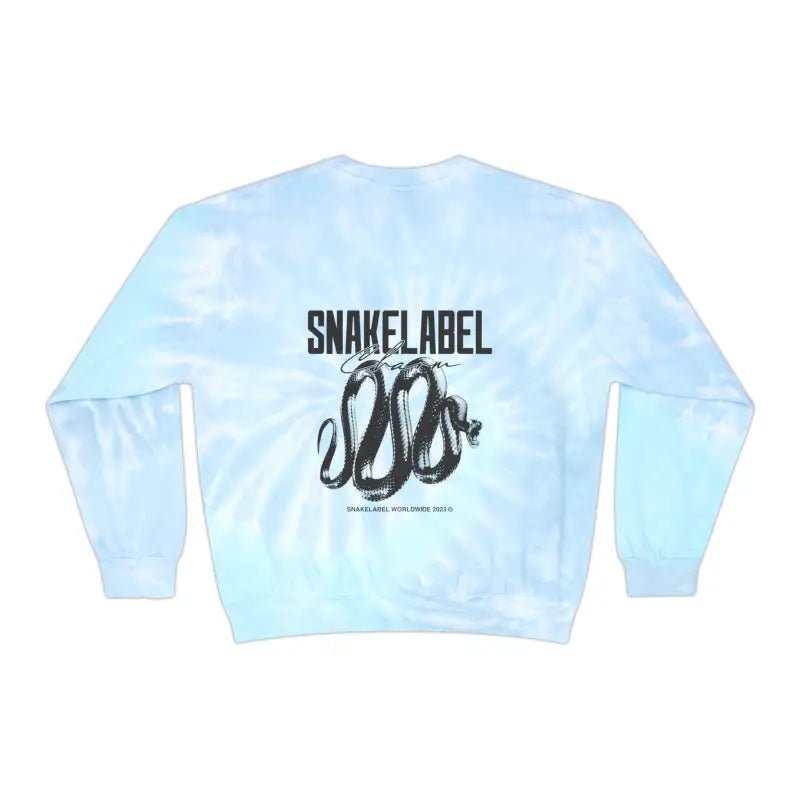 Unisex snake Tie - Dye Sweatshirt - Customizable Design, Vibrant Colors & Cozy Fit snake - label