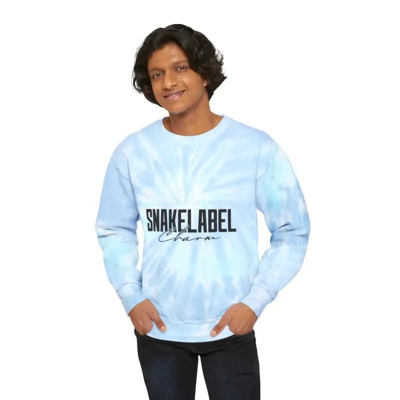 Unisex snake Tie - Dye Sweatshirt - Customizable Design, Vibrant Colors & Cozy Fit snake - label