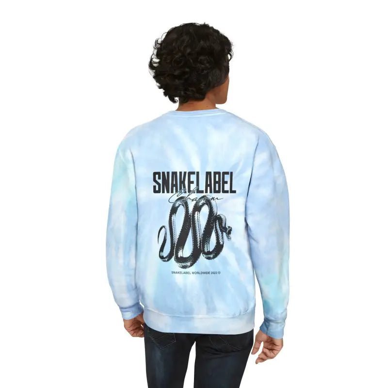 Unisex snake Tie - Dye Sweatshirt - Customizable Design, Vibrant Colors & Cozy Fit snake - label