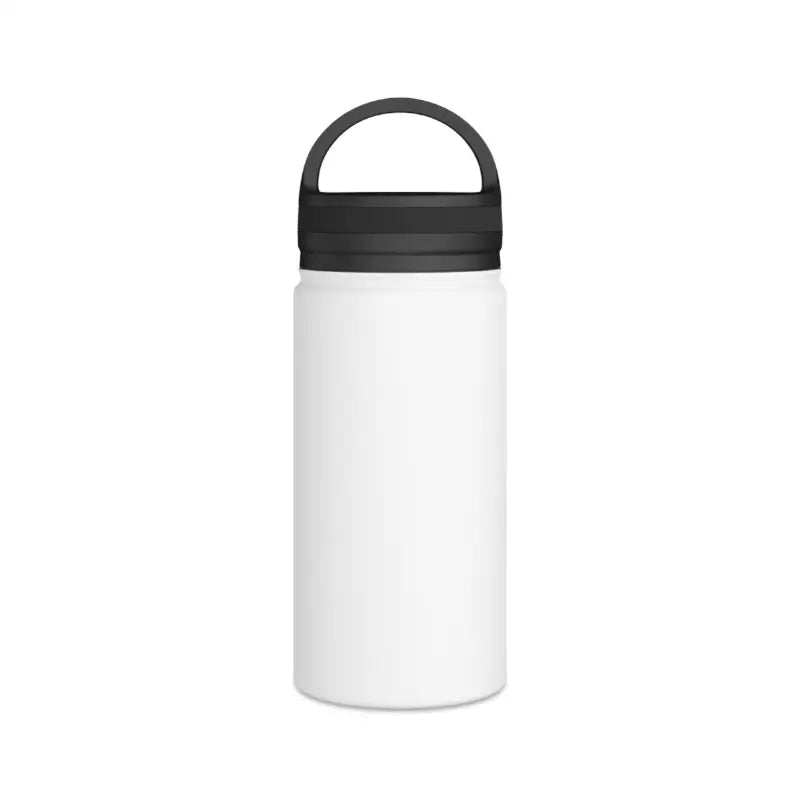 Stainless Steel Water Bottle with Handle Lid - Keeps Drinks Cold for 24 Hours snake - label