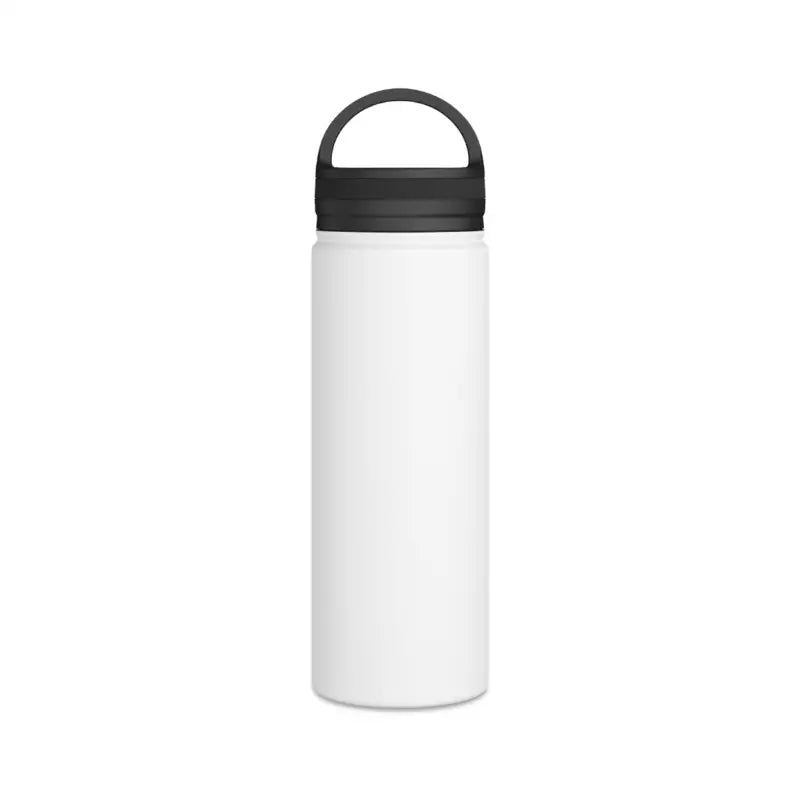 Stainless Steel Water Bottle with Handle Lid - Keeps Drinks Cold for 24 Hours snake - label