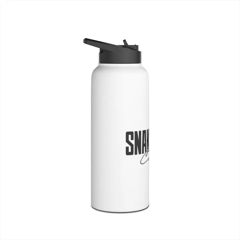Stainless Steel Water Bottle with Standard Lid - Keeps Drinks Cold for 24 Hours snake - label