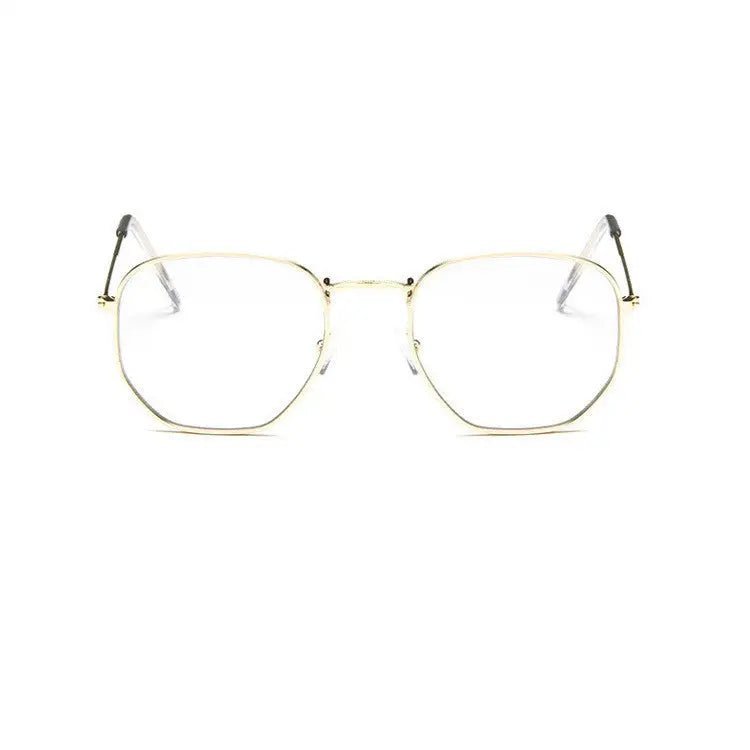 Transparent Ocean Sunglasses UV400 Retro Metal Frame snake - label