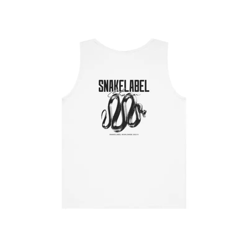 UNISEX HEAVY COTTON SNAKE TANK TOP: 100% Cotton, Classic Fit, Tear Away Label snake - label