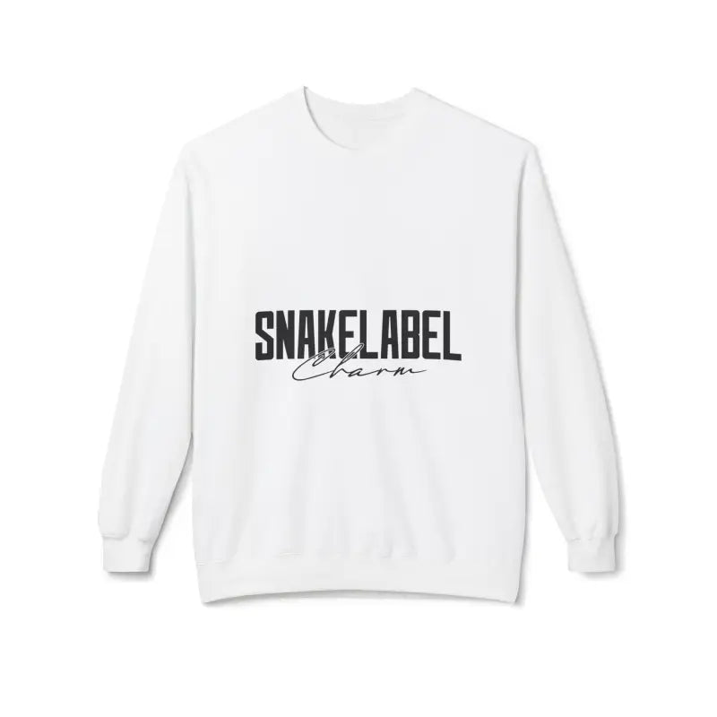 Unisex Midweight Softstyle Fleece snake Crewneck Sweatshirt with Brushed Interior & Eco - Conscious Design snake - label