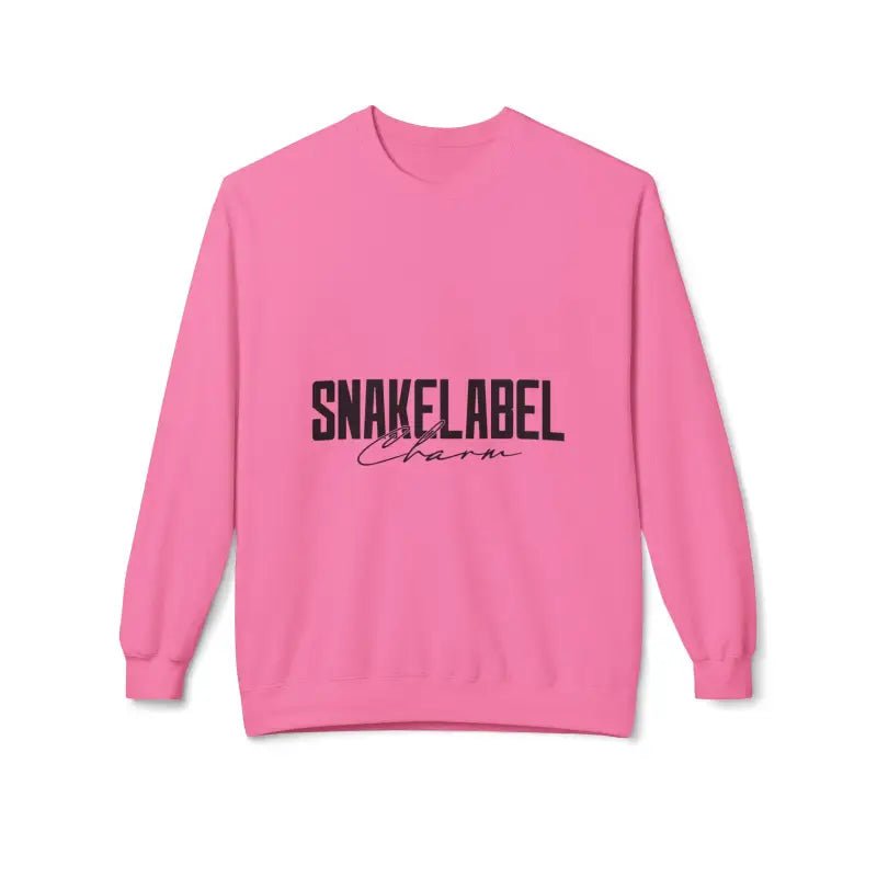 Unisex Midweight Softstyle Fleece snake Crewneck Sweatshirt with Brushed Interior & Eco - Conscious Design snake - label