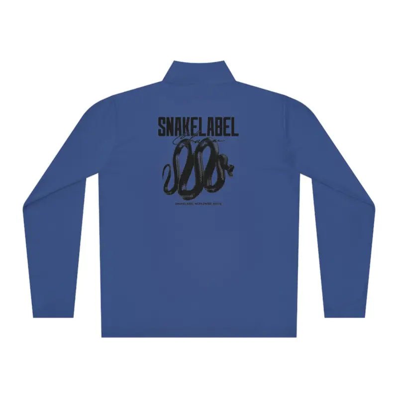 Unisex Quarter - Zip Pullover: PosiChargeĀ® Lightweight Moisture - Wicking Pullover snake - label