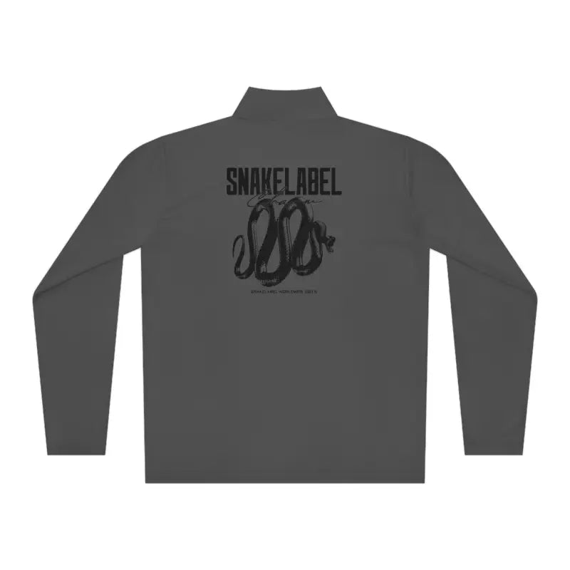 Unisex Quarter - Zip Pullover: PosiChargeĀ® Lightweight Moisture - Wicking Pullover snake - label