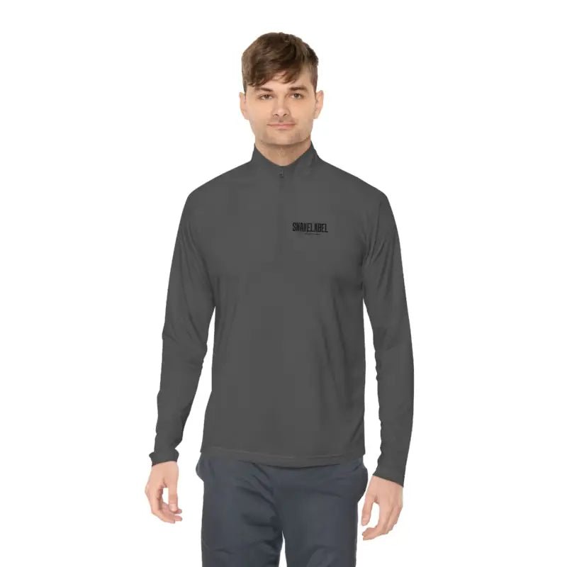Unisex Quarter - Zip Pullover: PosiChargeĀ® Lightweight Moisture - Wicking Pullover snake - label