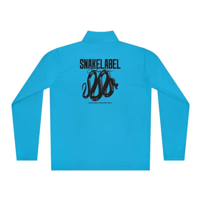 Unisex Quarter - Zip Pullover: PosiChargeĀ® Lightweight Moisture - Wicking Pullover snake - label