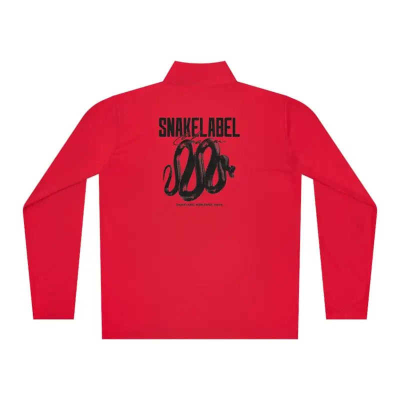 Unisex Quarter - Zip Pullover: PosiChargeĀ® Lightweight Moisture - Wicking Pullover snake - label