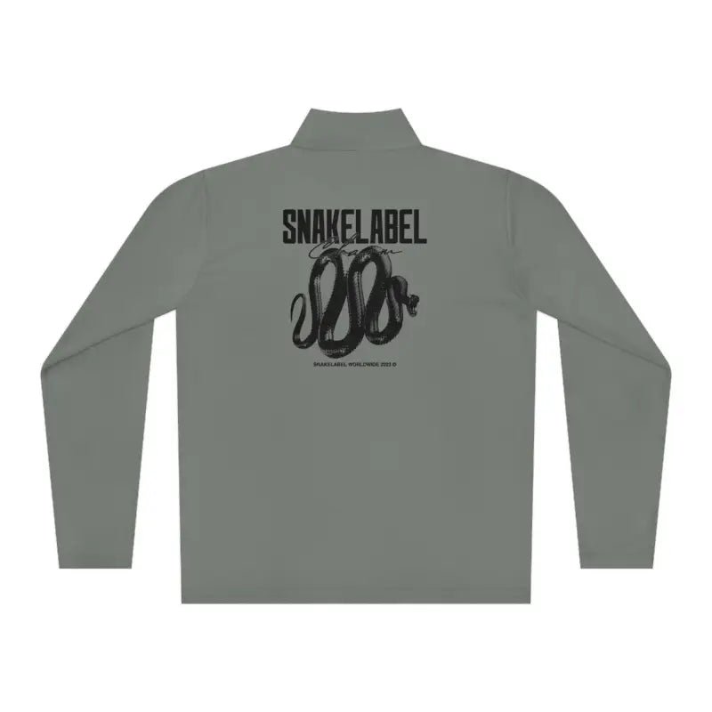 Unisex Quarter - Zip Pullover: PosiChargeĀ® Lightweight Moisture - Wicking Pullover snake - label