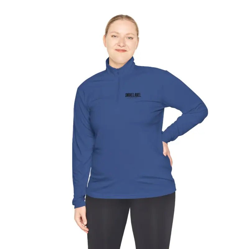 Unisex Quarter - Zip Pullover: PosiChargeĀ® Lightweight Moisture - Wicking Pullover snake - label
