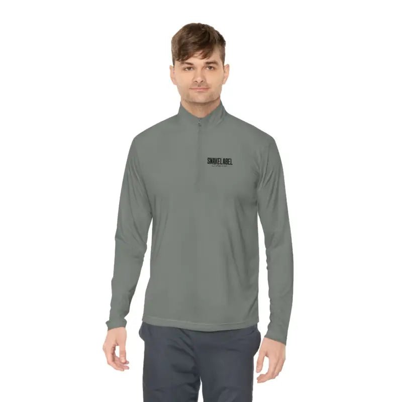 Unisex Quarter - Zip Pullover: PosiChargeĀ® Lightweight Moisture - Wicking Pullover snake - label