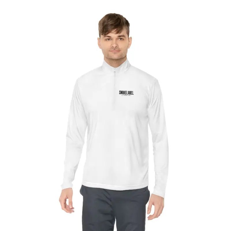 Unisex Quarter - Zip Pullover: PosiChargeĀ® Lightweight Moisture - Wicking Pullover snake - label