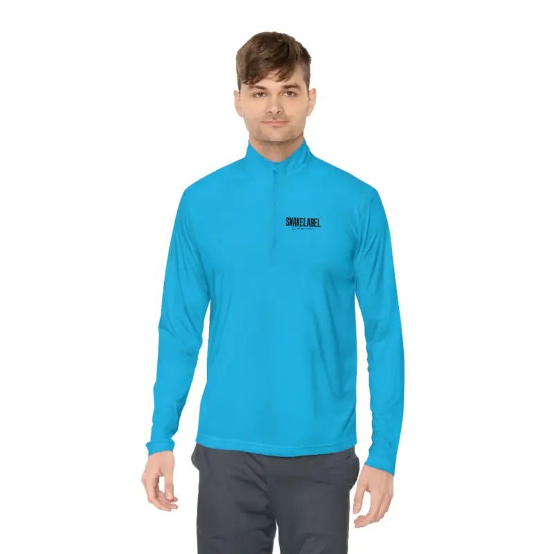 Unisex Quarter - Zip Pullover: PosiChargeĀ® Lightweight Moisture - Wicking Pullover snake - label