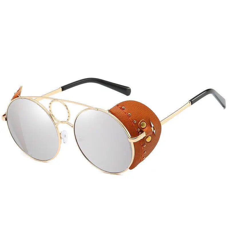 UV400 Sunglasses for Trendy European & American Models - Metal Frame, UV Protection snake - label