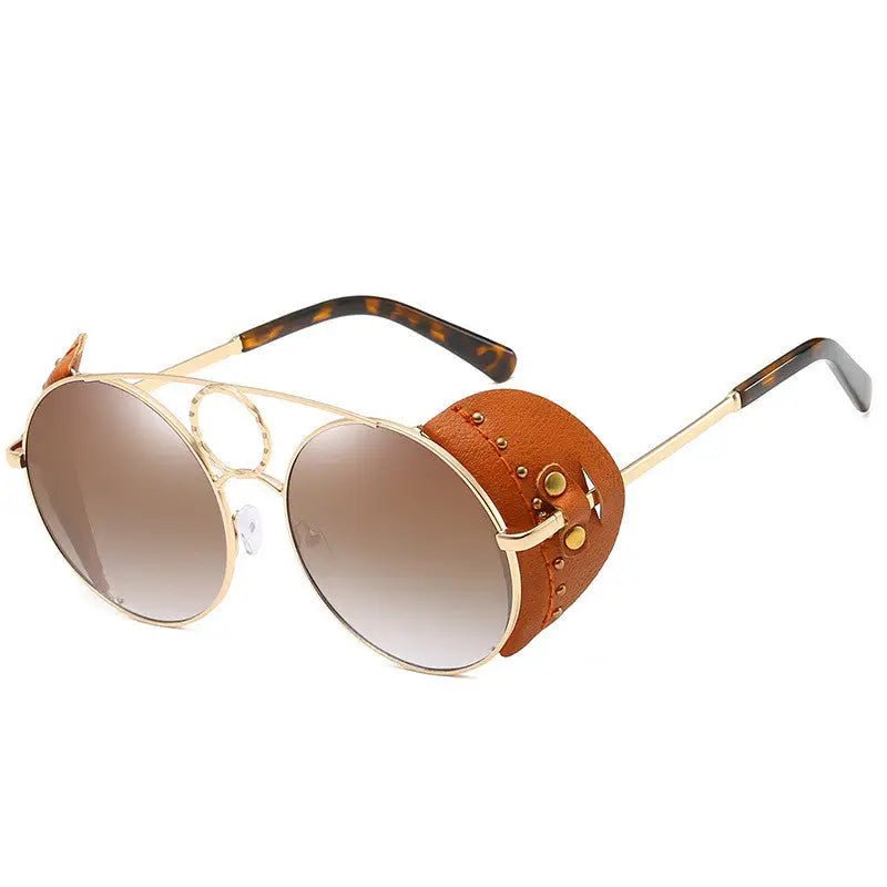 UV400 Sunglasses for Trendy European & American Models - Metal Frame, UV Protection snake - label