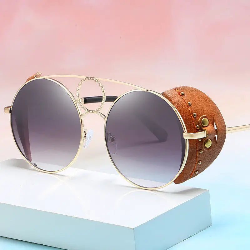 UV400 Sunglasses for Trendy European & American Models - Metal Frame, UV Protection snake - label