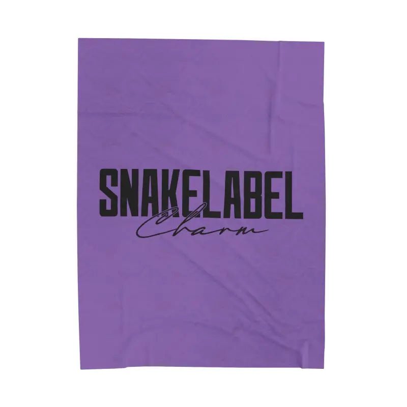Velveteen Plush Blanket - Luxurious Personalized Snuggle Buddy in 3 Sizes snake - label