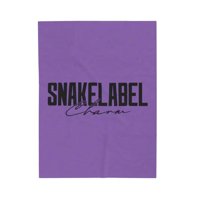 Velveteen Plush Blanket - Luxurious Personalized Snuggle Buddy in 3 Sizes snake - label
