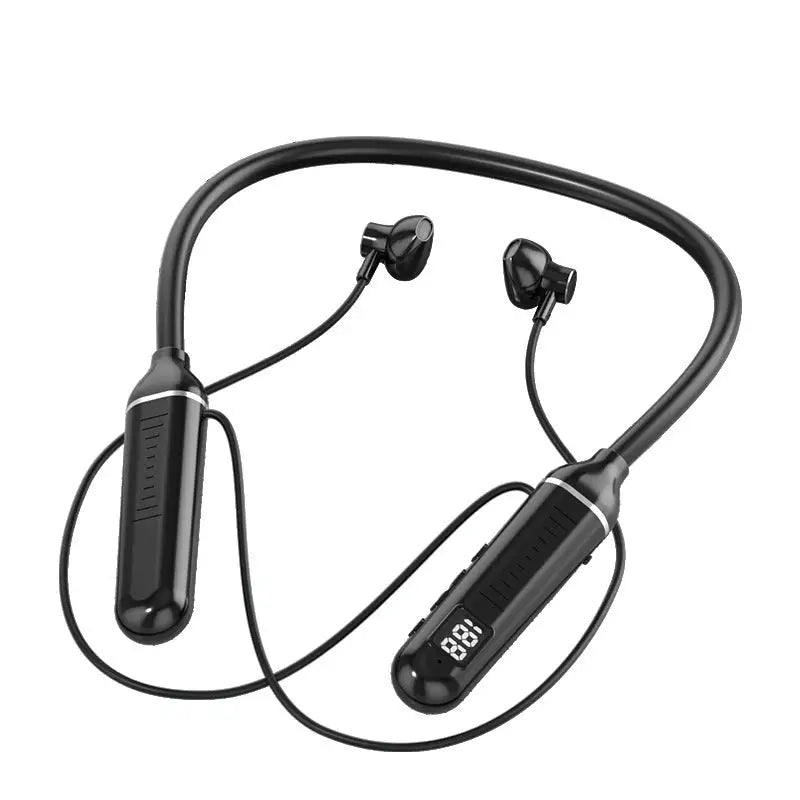 Wireless Bluetooth Earphones with Bluetooth 5.0 Technology, Stereo Sound & Memory Card Storage snake - label
