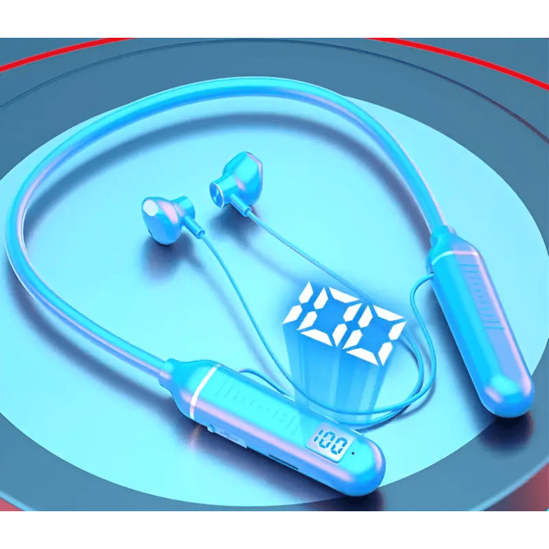 Wireless Bluetooth Earphones with Bluetooth 5.0 Technology, Stereo Sound & Memory Card Storage snake - label