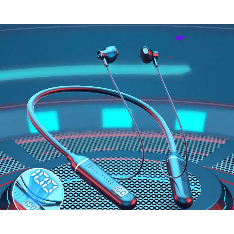 Wireless Bluetooth Earphones with Bluetooth 5.0 Technology, Stereo Sound & Memory Card Storage snake - label