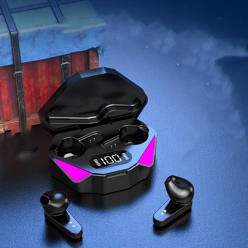 WIRELESS Gaming Headphones | Long Battery Life, Bluetooth 5.0 | 10m Range, 3h Music, 4h Talk | Touch Controls snake - label