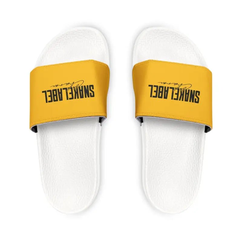 Youth Removable - Strap Sandals: Durable Customizable Kids Slides snake - label