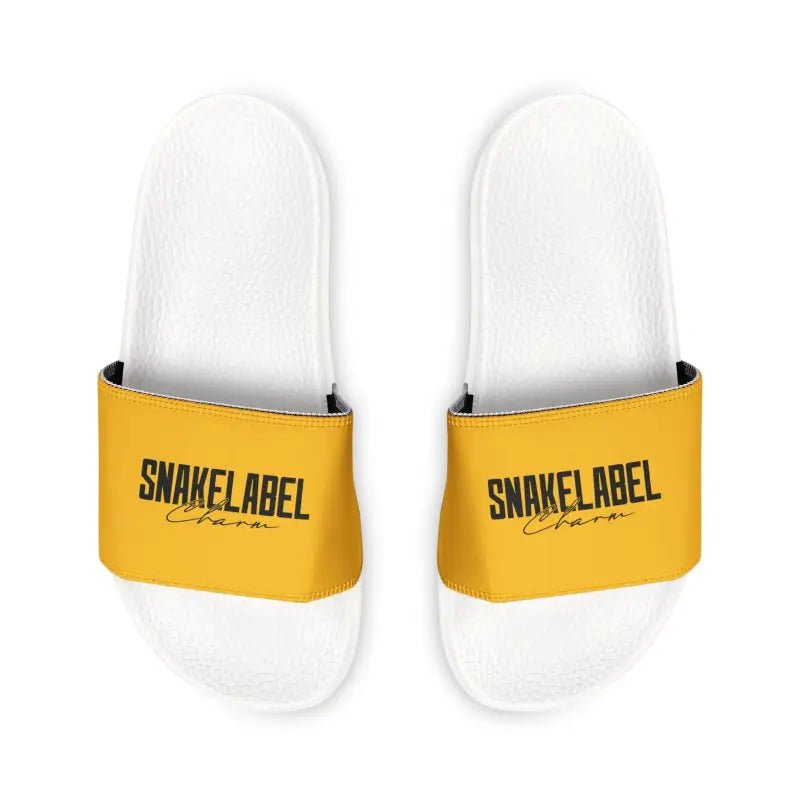 Youth Removable - Strap Sandals: Durable Customizable Kids Slides snake - label