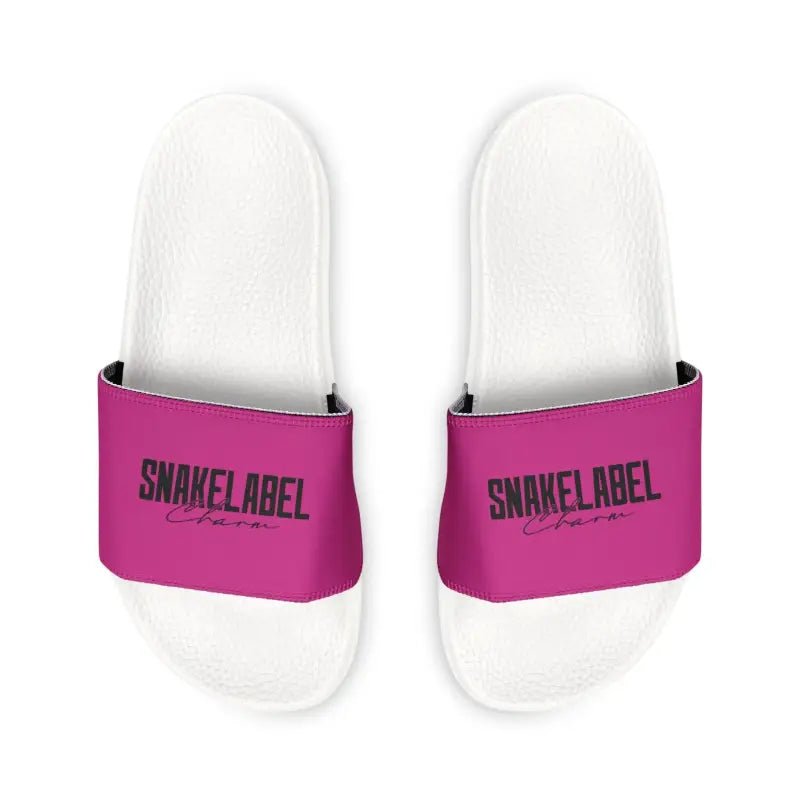 Youth Removable - Strap Slide Sandals with Customizable Straps snake - label