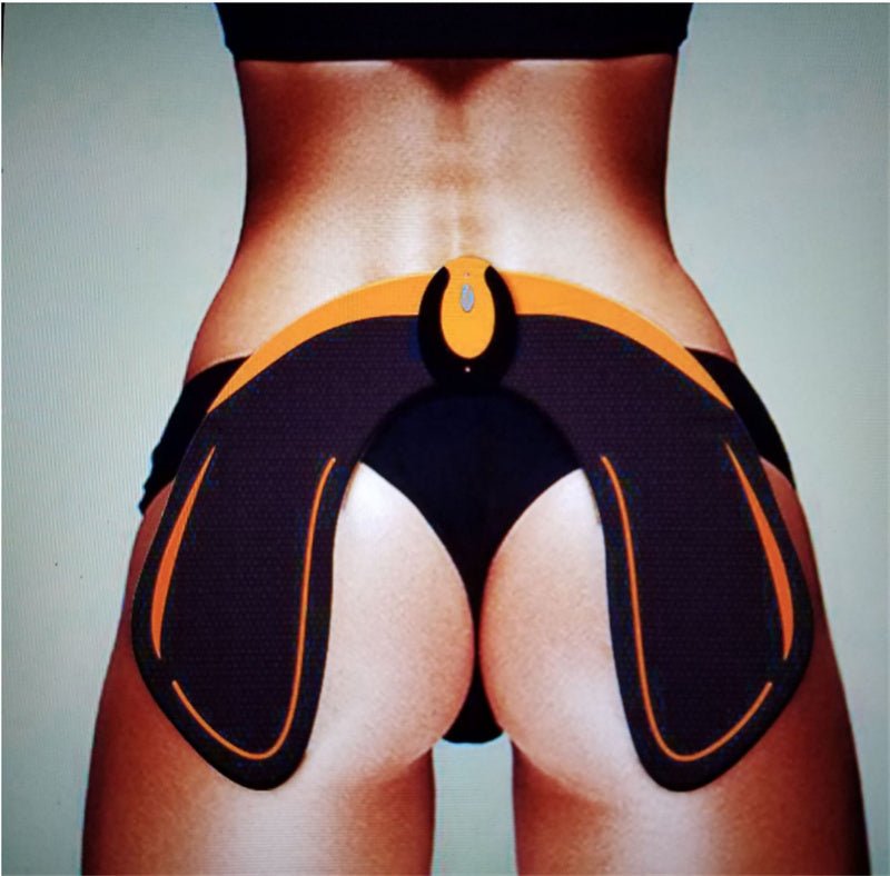 EMS Hip Muscle Trainer & Abs Stimulator - Butt Lifting, Slimming, and Weight Loss Massager snake - label